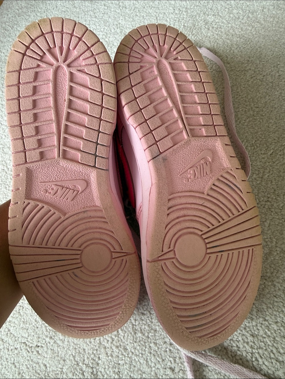Nike Dunk Low Girls’ Pink Sneakers - Picture 5 of 6